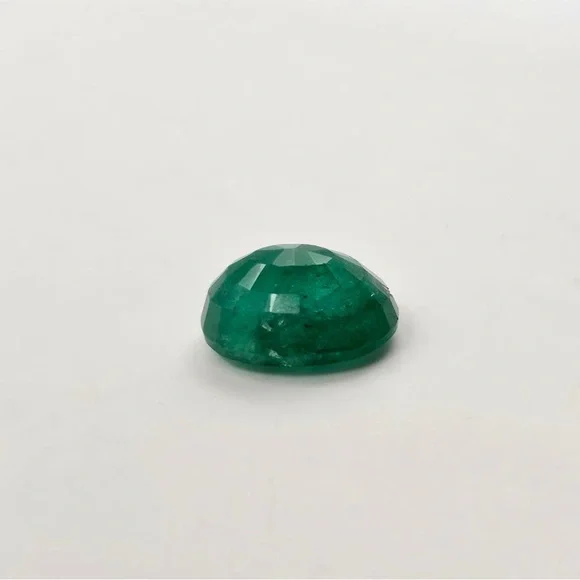 13.33 CT Natural Green Emerald - Certified - Oval Cut Loose Gemstone Earth Mined - Picture 5 of 7